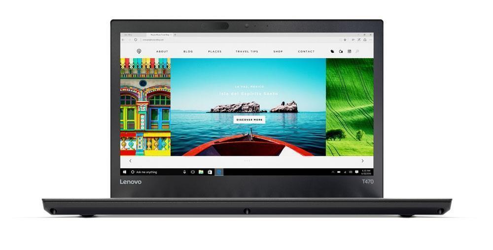 LENOVO ThinkPad T470 Laptop Intel i5-6300U 8GB RAM 256GB SSD Webcam Win 10 Pro AZERTY