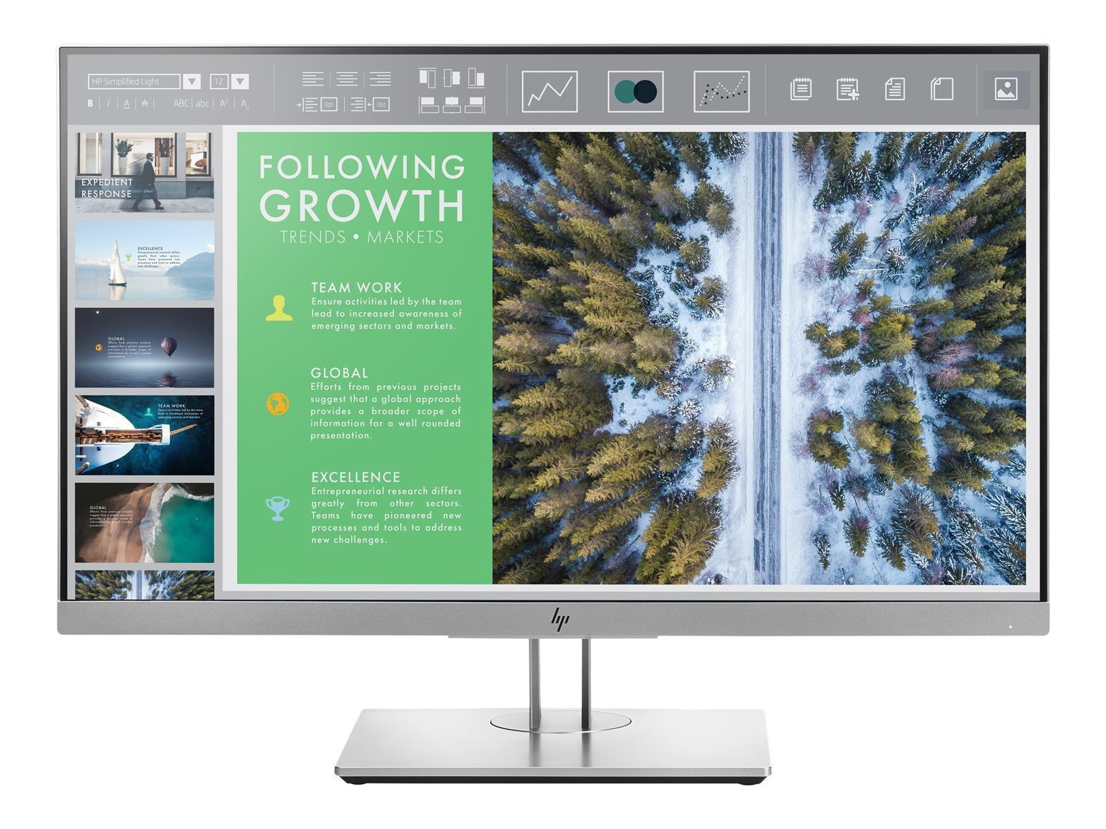 HP EliteDisplay E243 Monitor | 23.8" | Full HD | silber - ohne Standfuß