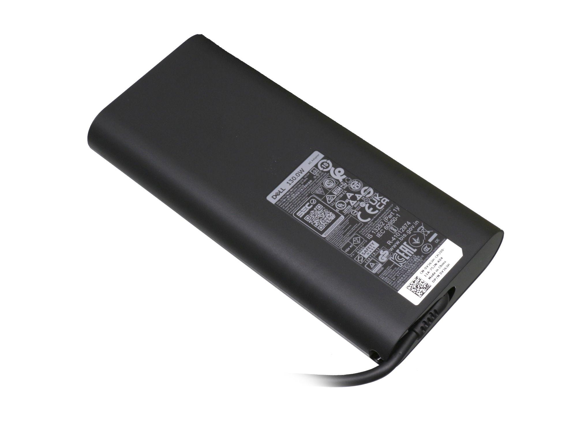 DELL Netzteil 130 Watt | 4.5mm Pin | AC Adapter | Ladegerät mit Netzkabel für Notebook