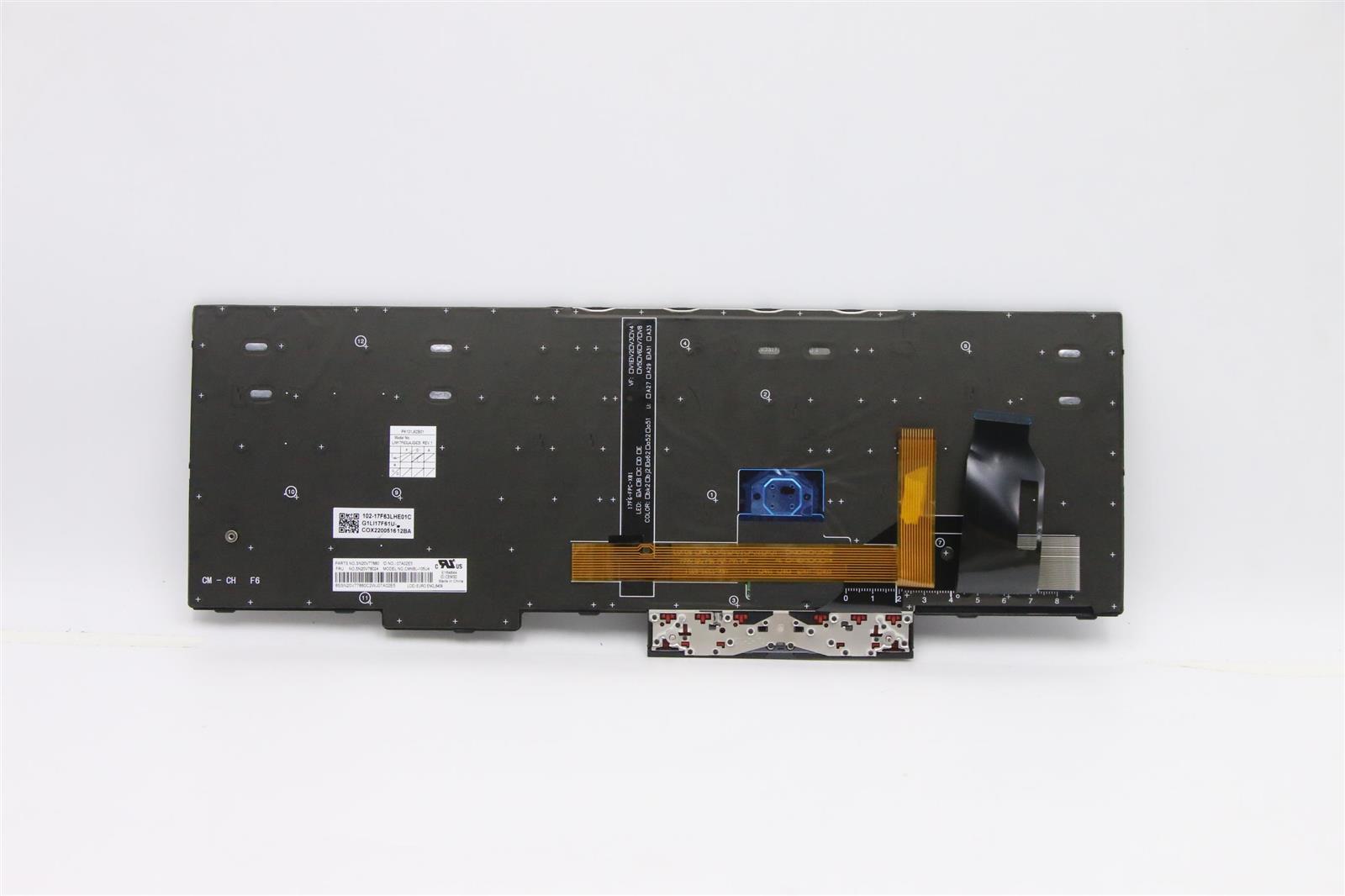 Lenovo ThinkPad Tastatur | Englisch US | QWERTY | Tastaturbeleuchtung | für T15, P15s Gen.1, T15, P15s Gen. 2