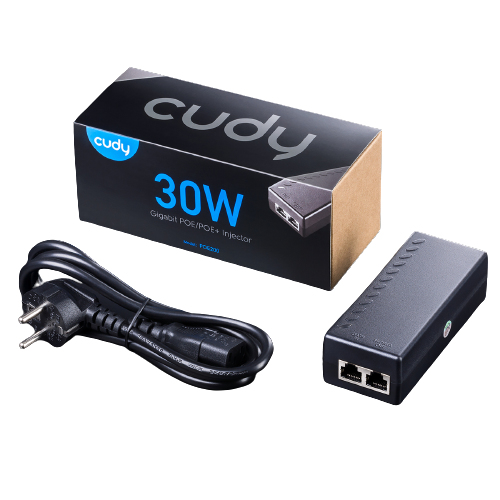Cudy POE200 | Gigibit Ethernet Adapter | 30 Watt | Strom- und Datenübertragung