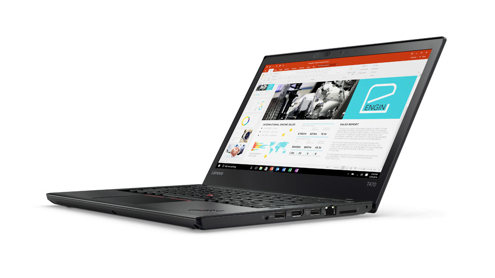 LENOVO ThinkPad T470 Laptop Intel i5-6300U 8GB RAM 256GB SSD Webcam Win 10 Pro AZERTY