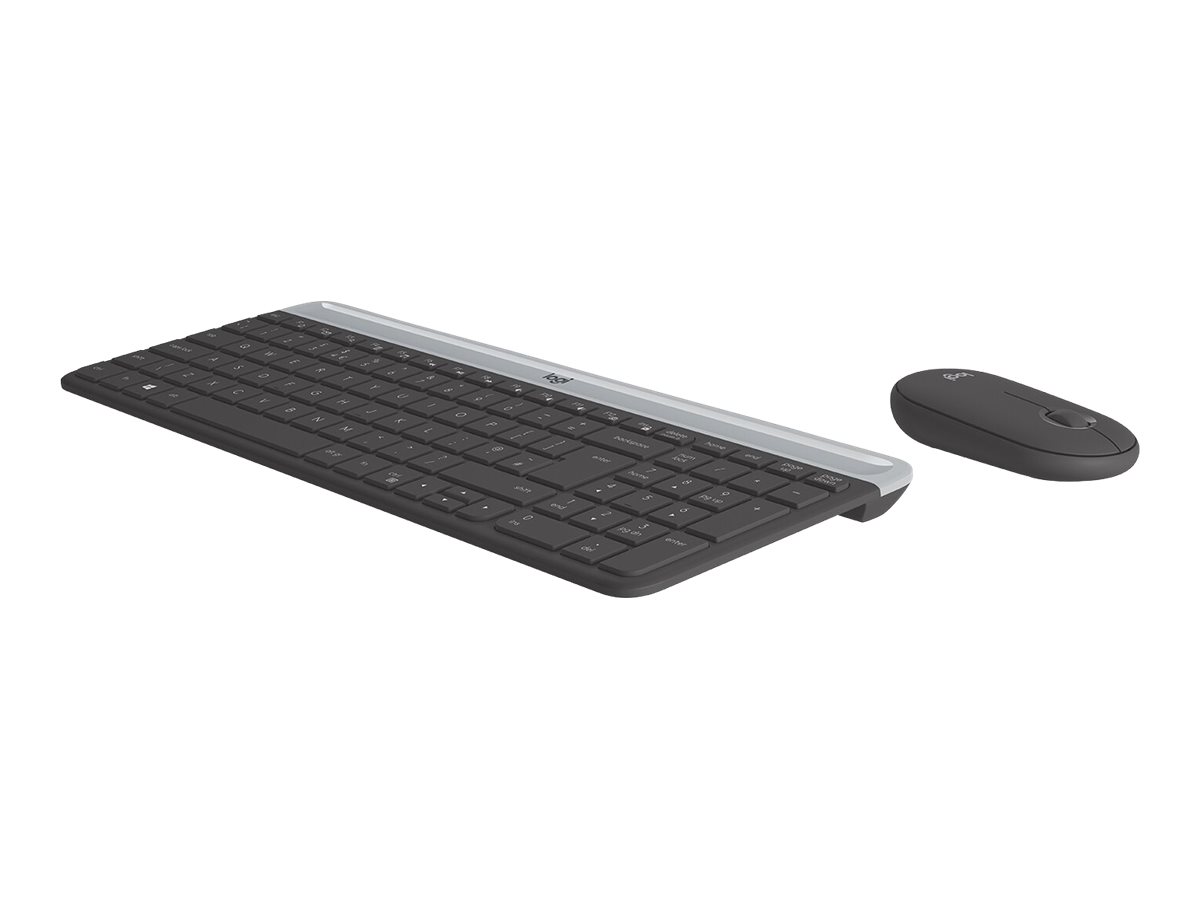 Logitech Slim Combo MK470 | Tastatur-und-Maus-Set | Französisch