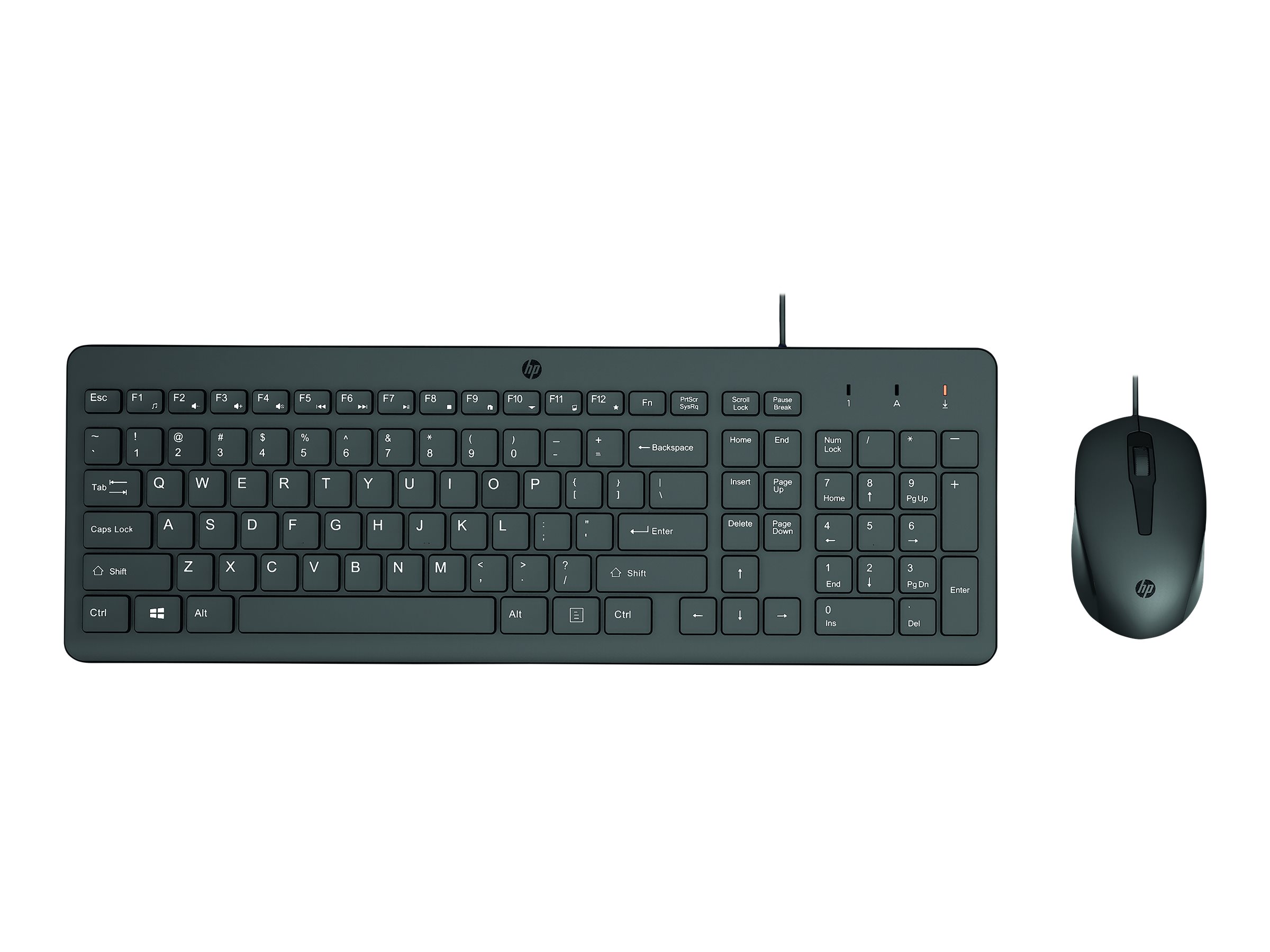 HP 150 | Tastatur und Maus Combo | USB | Schwarz | QWERTZ - Deutsch