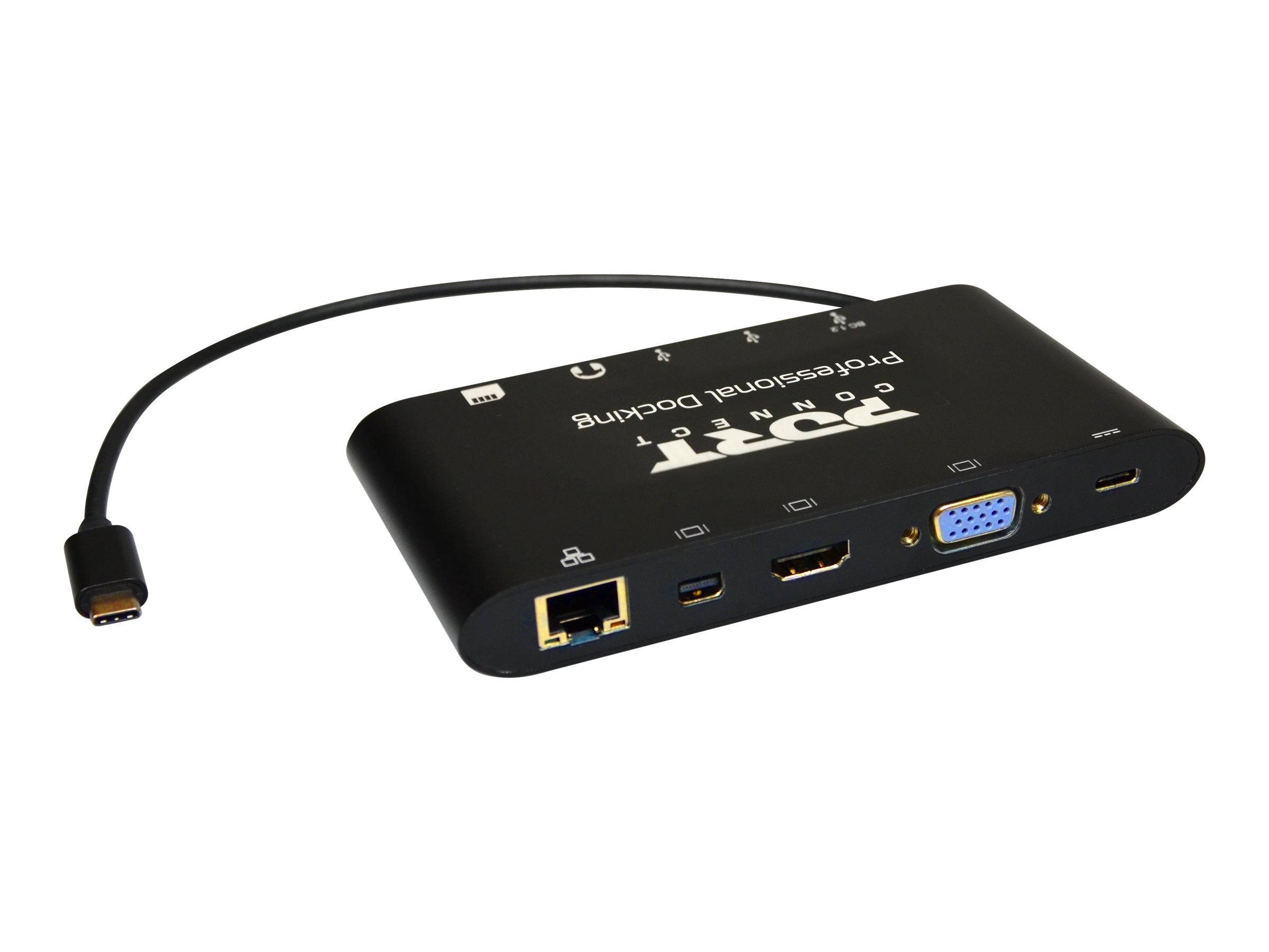 PORT Connect Dockingstation Travel USB-C Dock 1x4K++ Docking Station | ohne Netzteil
